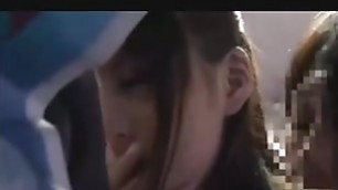 Intense fuck with beautiful girl is  in a public bus