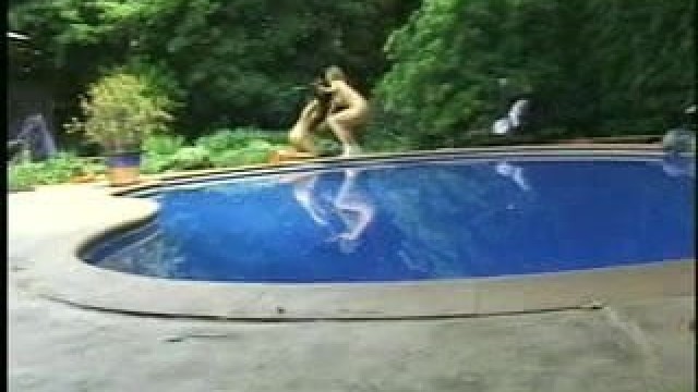 2 girls at pool