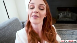 Redhead MILF Stepmother Marie Mccray Motivating Her Big Cocked Stepson